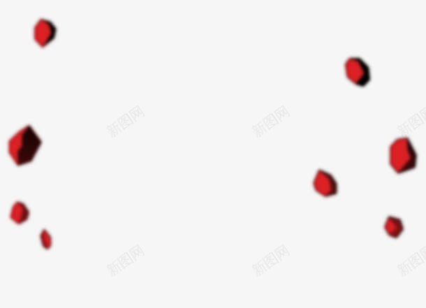 红色立体图案png免抠素材_新图网 https://ixintu.com 图案 立体 素材 红色