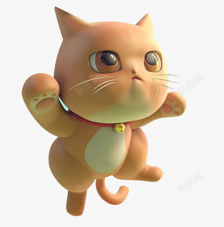 c4d卡通猫psd免抠素材_新图网 https://ixintu.com c4d 卡通 可爱 猫