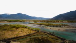 西藏尼洋河风景四素材