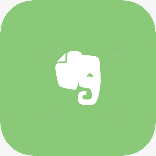 evernote平社会图标png_新图网 https://ixintu.com evernote