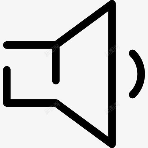 低量图标png_新图网 https://ixintu.com 声音 技术 音乐 音量控制 音量调节 音频
