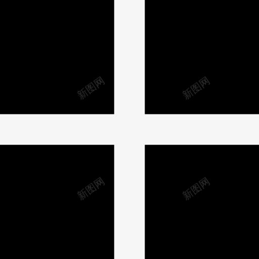 4黑方块图标png_新图网 https://ixintu.com 多边形 平方 接口 窗户的剪影