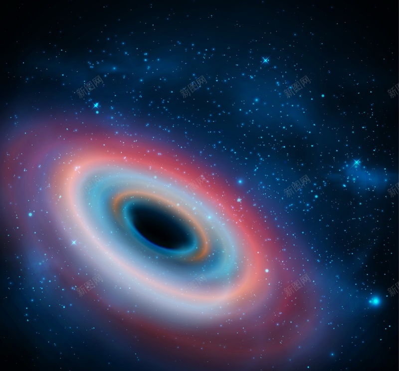 黑洞矢量图ai设计背景_新图网 https://ixintu.com 商务 宇宙 星云 星海 星空 星际 科幻 科技 蓝色 银河 黑洞 矢量图