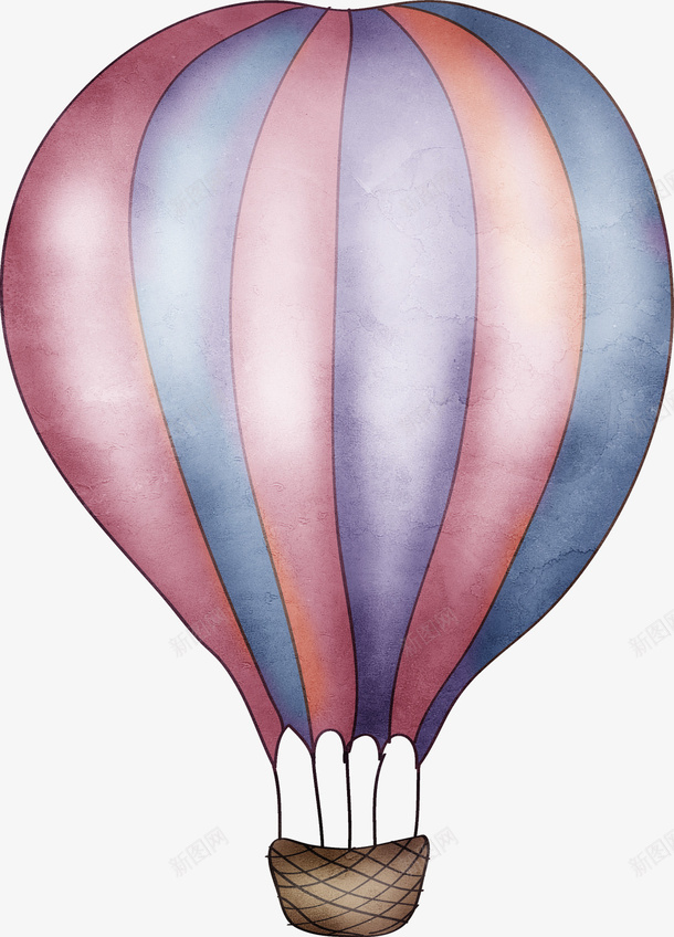 热气球png免抠素材_新图网 https://ixintu.com 云 气球 水彩 热气球