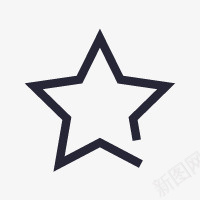 收藏五角星星星图标png_新图网 https://ixintu.com 五角星 图标 收藏 星星 装饰 设计元素