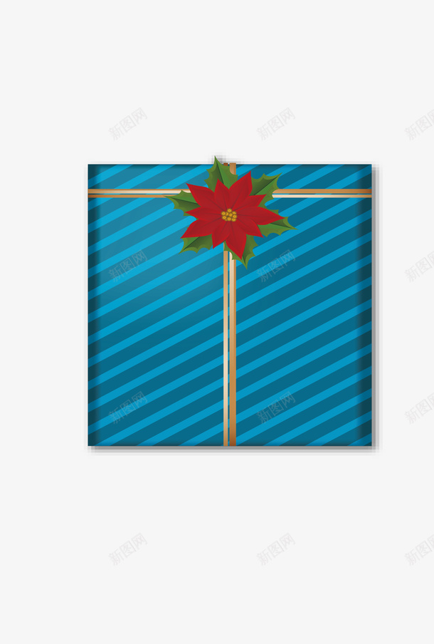 蓝色条纹圣诞礼盒矢量图ai免抠素材_新图网 https://ixintu.com 圣诞礼盒 圣诞节 条纹礼盒 矢量png 蓝色礼盒 送礼物 矢量图