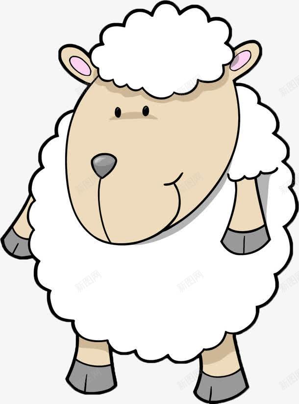 卡通小羊png免抠素材_新图网 https://ixintu.com 动物 动画 卡通 可爱
