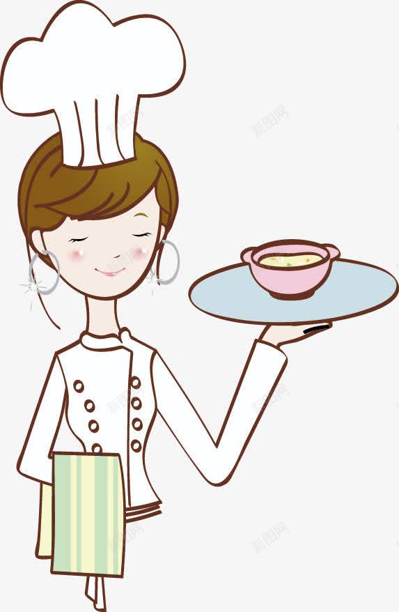 厨师卡通人物餐饮元素png免抠素材_新图网 https://ixintu.com 卡通人物 厨师 点餐 餐饮