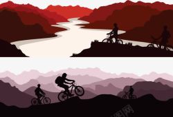 单车自行车山地运动素材