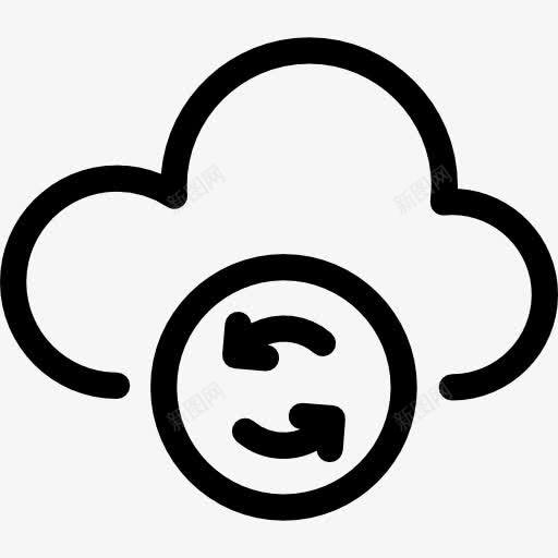 云同步图标png_新图网 https://ixintu.com 云 云存储 云计算 技术共享 虚拟化