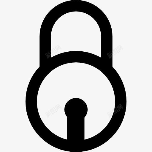 用挂锁锁圆形安全图标png_新图网 https://ixintu.com 保护 媒体 安全 工具和用具 循环 挂锁 计算机 轮廓 锁 锁定