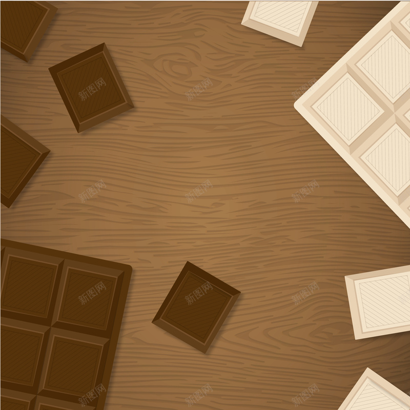 黑白巧克力木板纹理背景矢量图ai设计背景_新图网 https://ixintu.com 巧克力 木板 棕色 纹理 背景 质感 黑白 矢量图