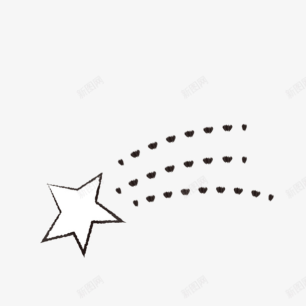 简笔画手绘的五角星png免抠素材_新图网 https://ixintu.com 五角星 卡通手绘 手绘五角星 星星 白色五角星 装饰图