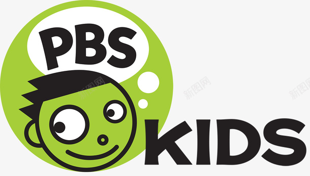 绿色KIDS标志png免抠素材_新图网 https://ixintu.com KIDS PBS png图片 免抠素材 圆形 标志