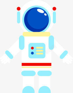 蓝色头罩世界航天日机器人宇航员高清图片