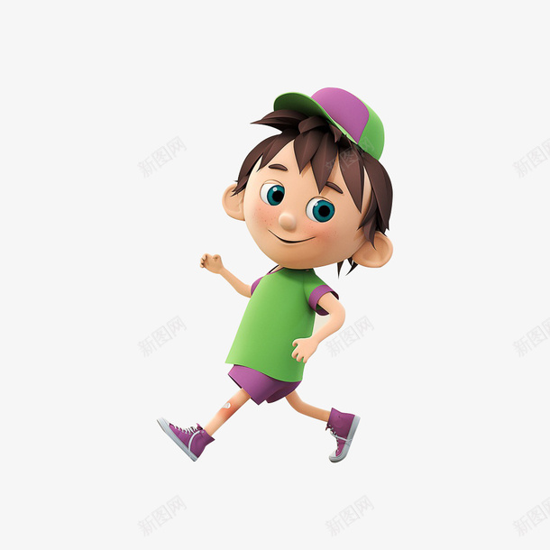 小跑着的男孩png免抠素材_新图网 https://ixintu.com png图形 png装饰 卡通 男孩 装饰 跑步