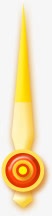 黄色方向指针素材