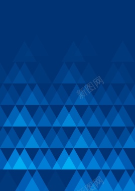 蓝色三角形矢量图背景