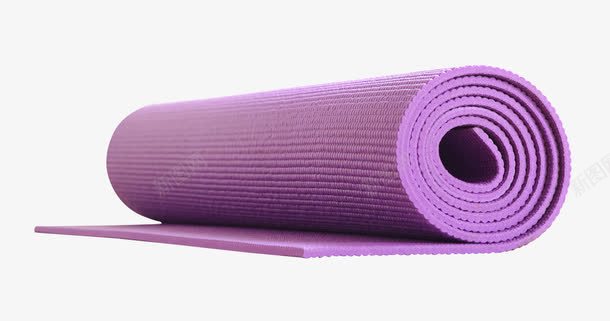 紫色瑜伽垫png免抠素材_新图网 https://ixintu.com 产品实物 健身 瑜伽垫 运动器材