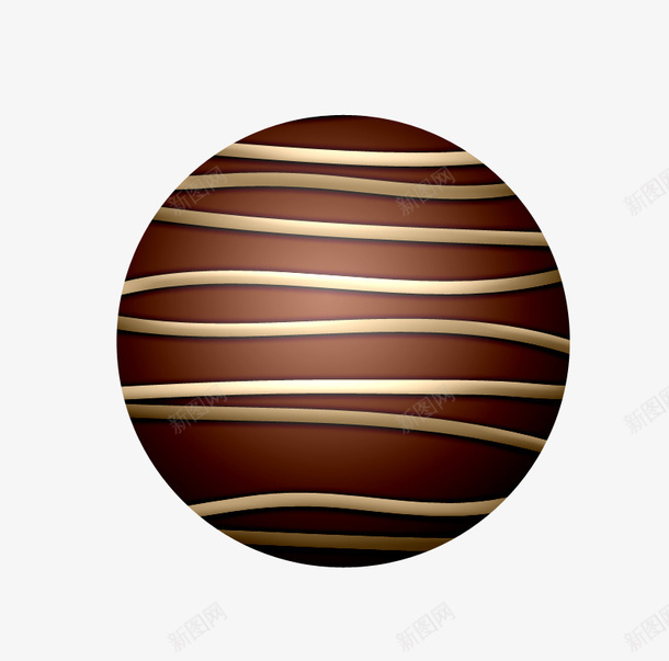 巧克力球png免抠素材_新图网 https://ixintu.com 圆形 巧克力 棕色