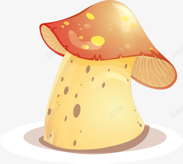 蘑菇卡通插画2png免抠素材_新图网 https://ixintu.com 卡通 插画 素材 蘑菇