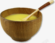 玉米煳玉米糊一个碗匙子高清图片