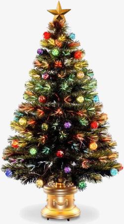 装饰圣诞树彩色装饰星星素材