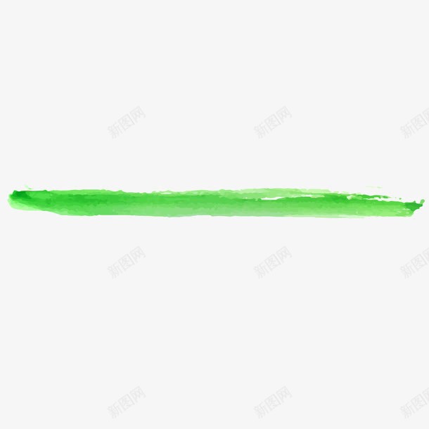 水墨分割线绿色png免抠素材_新图网 https://ixintu.com 分割线 水墨 水墨分割线 绿色