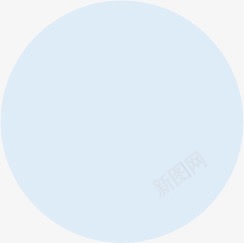 蓝色清新圆形标签png免抠素材_新图网 https://ixintu.com 圆形 标签 清新 蓝色