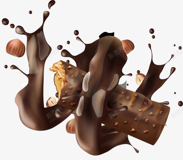 美味果仁巧克力png免抠素材_新图网 https://ixintu.com 巧克力 巧克力米 巧克力蛋卷 矢量png 美味巧克力 美味蛋卷 蛋卷