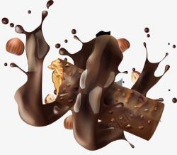 巧克力米美味果仁巧克力高清图片