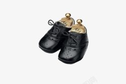 黑色童鞋一双黑色小鞋子高清图片