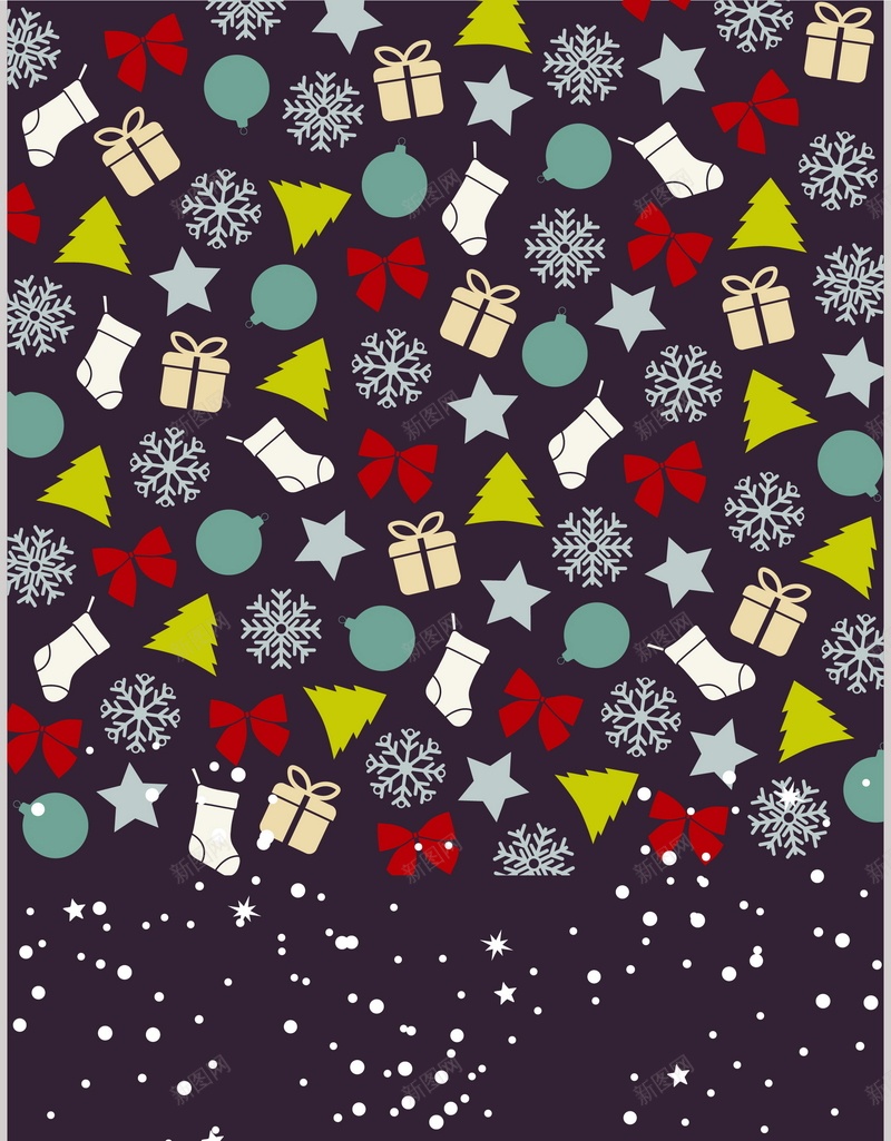 圣诞节底纹矢量图ai设计背景_新图网 https://ixintu.com 圣诞树 圣诞节 底纹 纹理 袜子 质感 雪花 矢量图