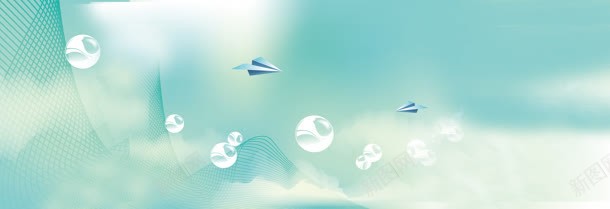 科技梦幻气泡背景banner背景