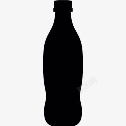 汽水瓶盖饮料瓶的轮廓图标高清图片