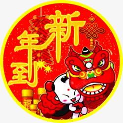 鸡年门贴新年到高清图片