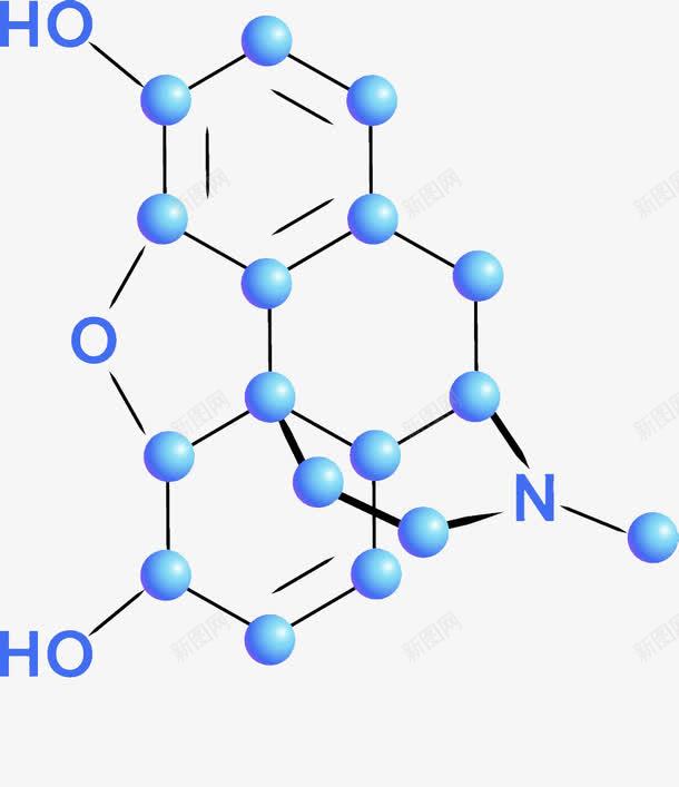 医疗分子结构图png免抠素材_新图网 https://ixintu.com 医疗分子 结构图 蓝色