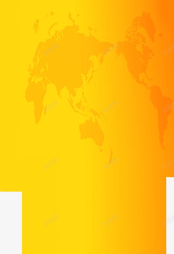 橙黄色渐变全球地图png免抠素材_新图网 https://ixintu.com 全球 地图 橙黄色 渐变