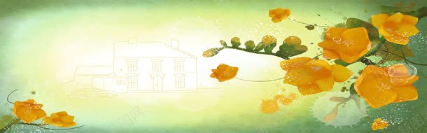 黄色创意花朵植物装饰画png免抠素材_新图网 https://ixintu.com 创意 植物 花朵 装饰画 黄色