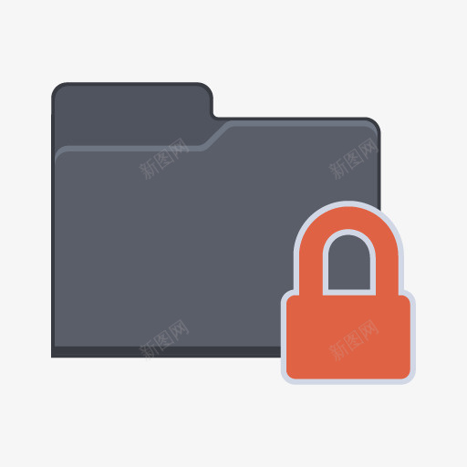 锁文件夹图标png_新图网 https://ixintu.com folder lock 文件夹 锁