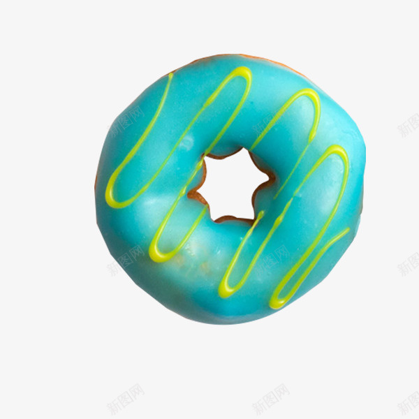 蓝色甜甜圈png免抠素材_新图网 https://ixintu.com png图形 png装饰 甜甜圈 糕点 装饰