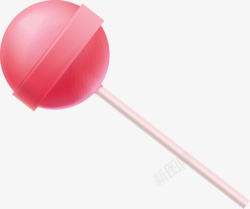 一个棒棒糖一个粉色棒棒糖矢量图高清图片