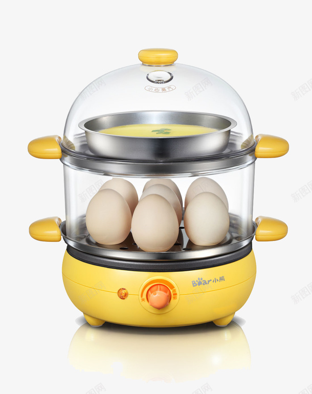 煮蛋器png免抠素材_新图网 https://ixintu.com 实用 家用 黄色