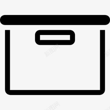 箱或抽屉的侧面轮廓工具符号图标图标