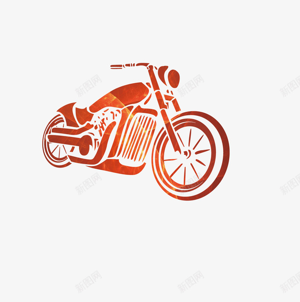 卡通摩托车矢量图ai免抠素材_新图网 https://ixintu.com 卡通摩托车 手绘配件 摩托 摩托配件 红色 车辆 配件 矢量图