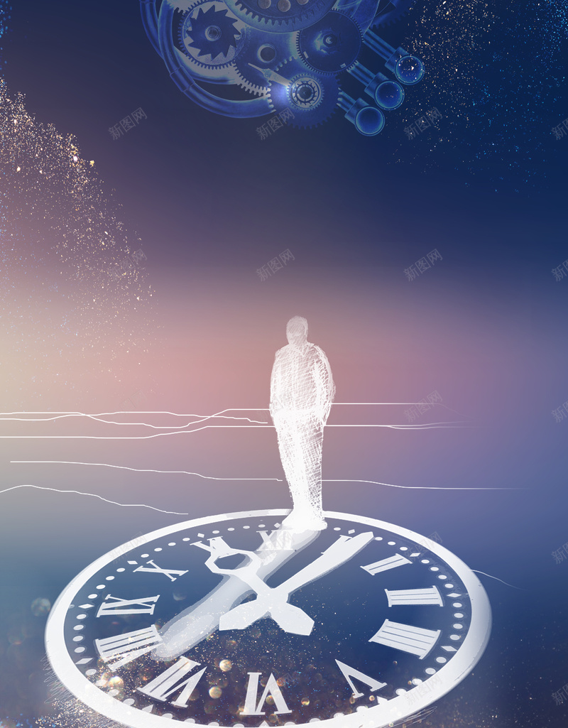 创意时间观念企业励志挂画海报背景psdpsd设计背景_新图网 https://ixintu.com 企业励志 创意 时间观念 机器 海报背景 美容院 设备 逆时空 钟表