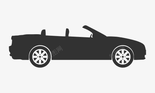 汽车汽车车可转换车辆汽车轮廓图标图标