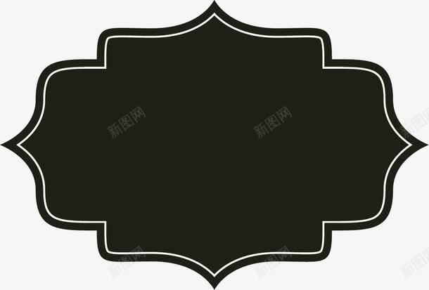 黑色花纹面包标签图标png_新图网 https://ixintu.com 标签 花纹 面包 黑色