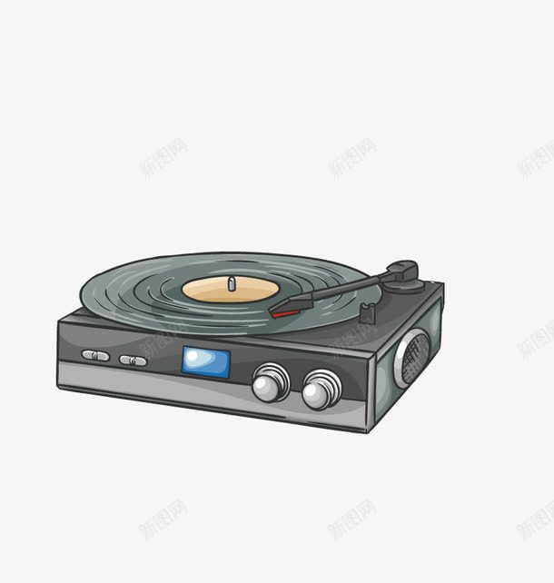 黑胶唱片png免抠素材_新图网 https://ixintu.com 播放机 旧式光碟 高清