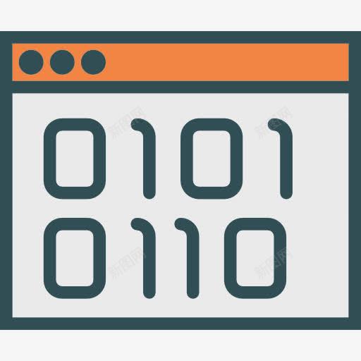 浏览器图标png_新图网 https://ixintu.com 二进制码 互联网接口 浏览器 用户界面 计算